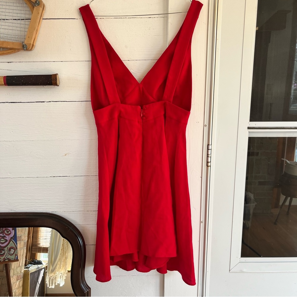 Designer Red Dress - Picture 6 of 11